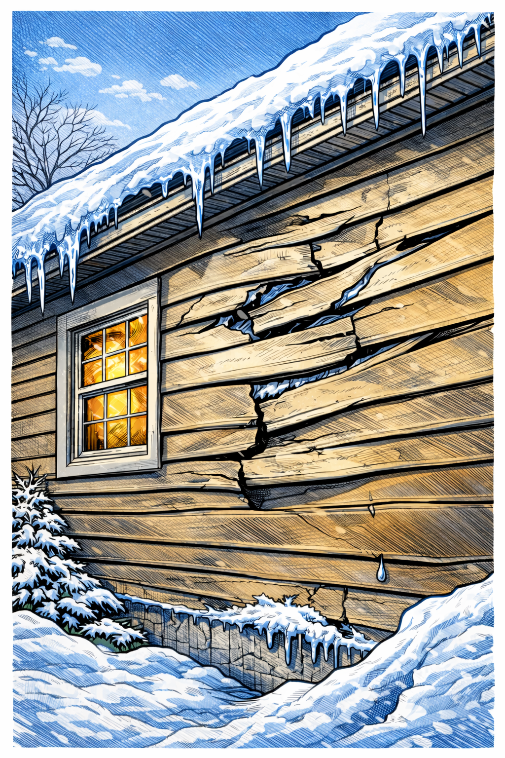 Winter Vinyl Siding issues in the Midwest: Fix the Cause, Not Just the Damage