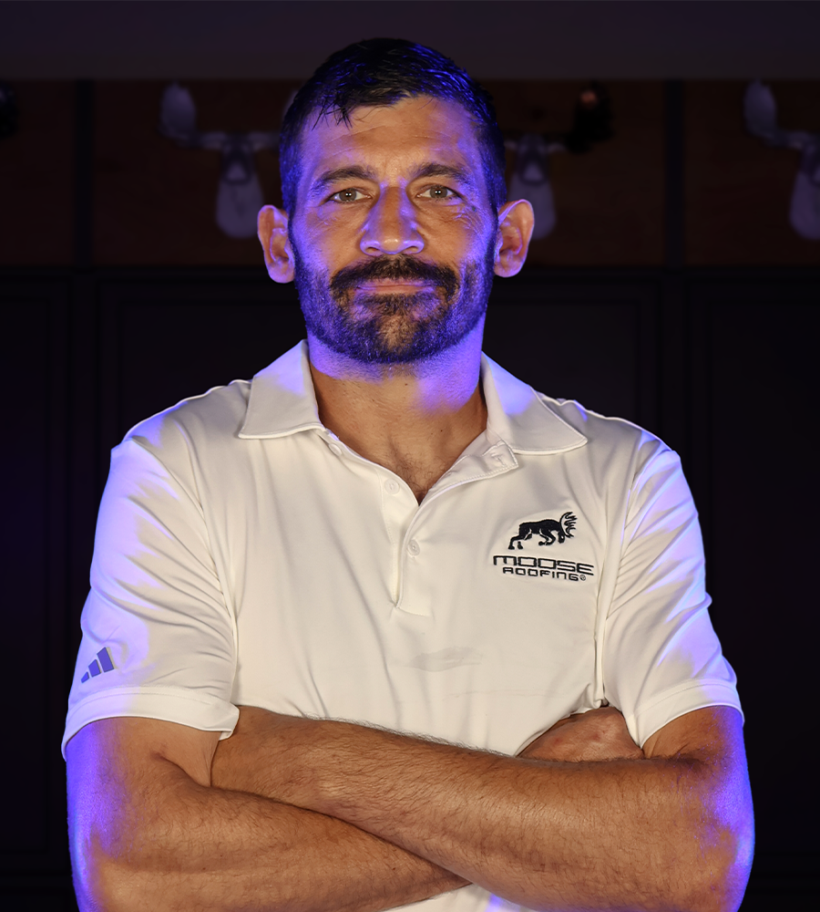 Anthony Pflug posing for his headshot