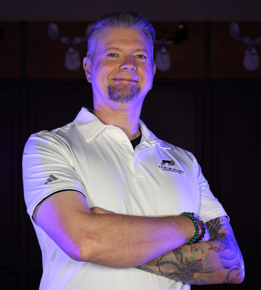 Topher Green standing for a picture