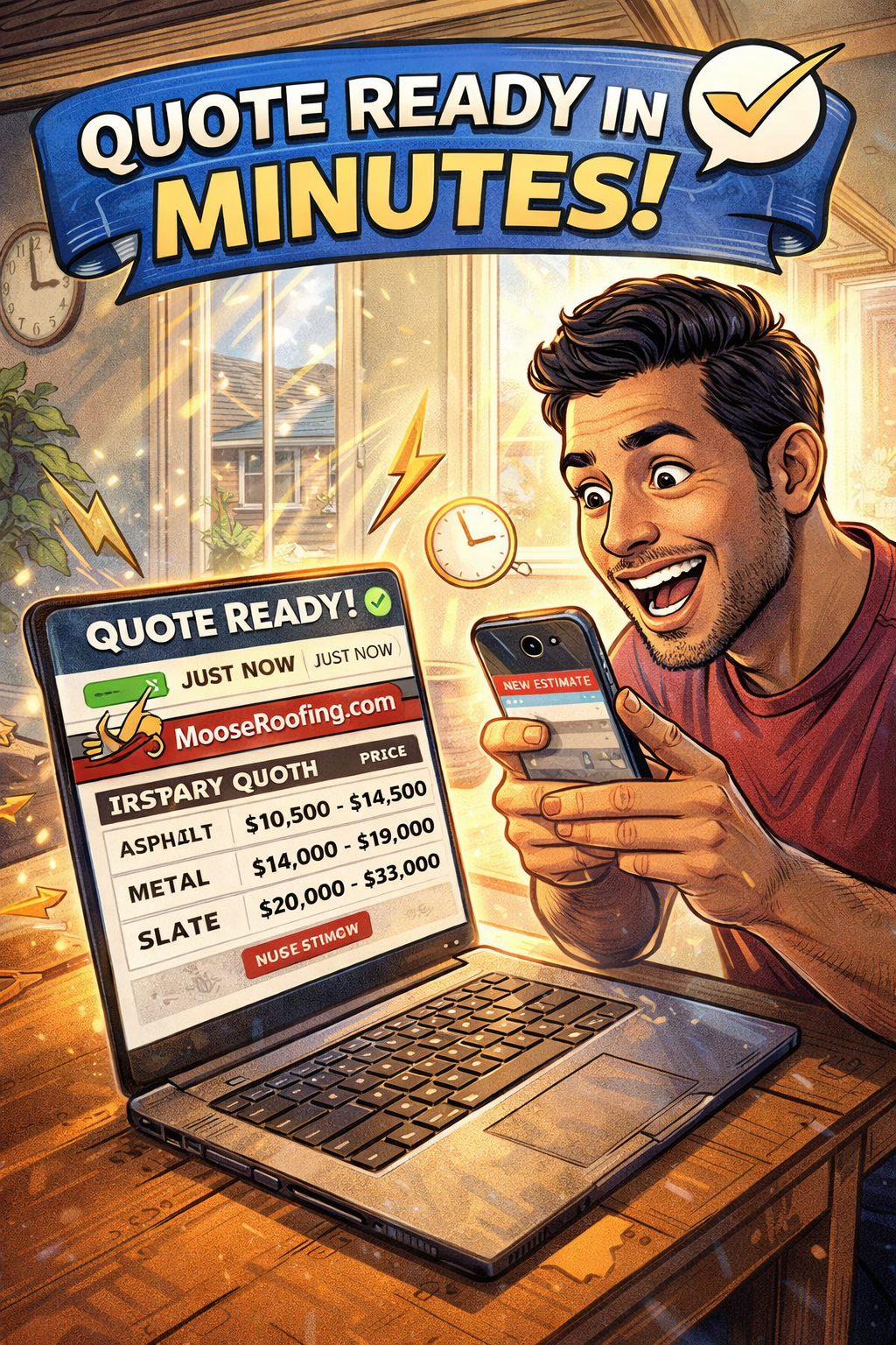 Get a Roof Quote in Minutes with Moose Roofing’s Instant Quote Tool