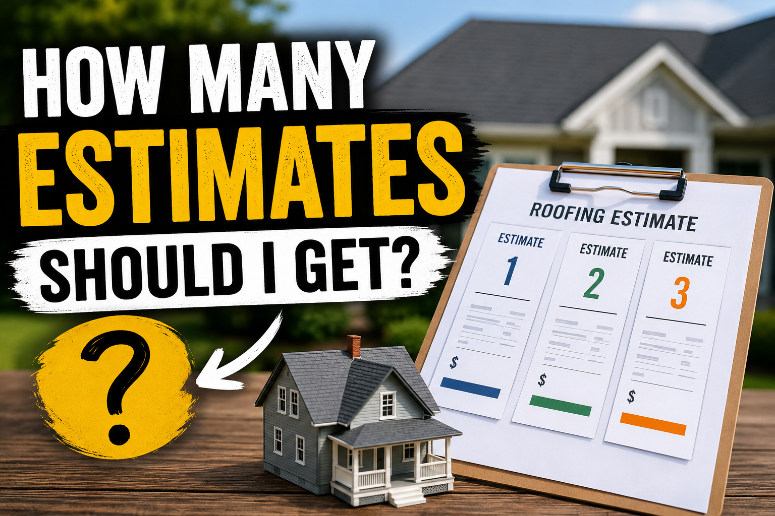 How Many Roofing Estimates Should I Get Before Replacing My Roof?