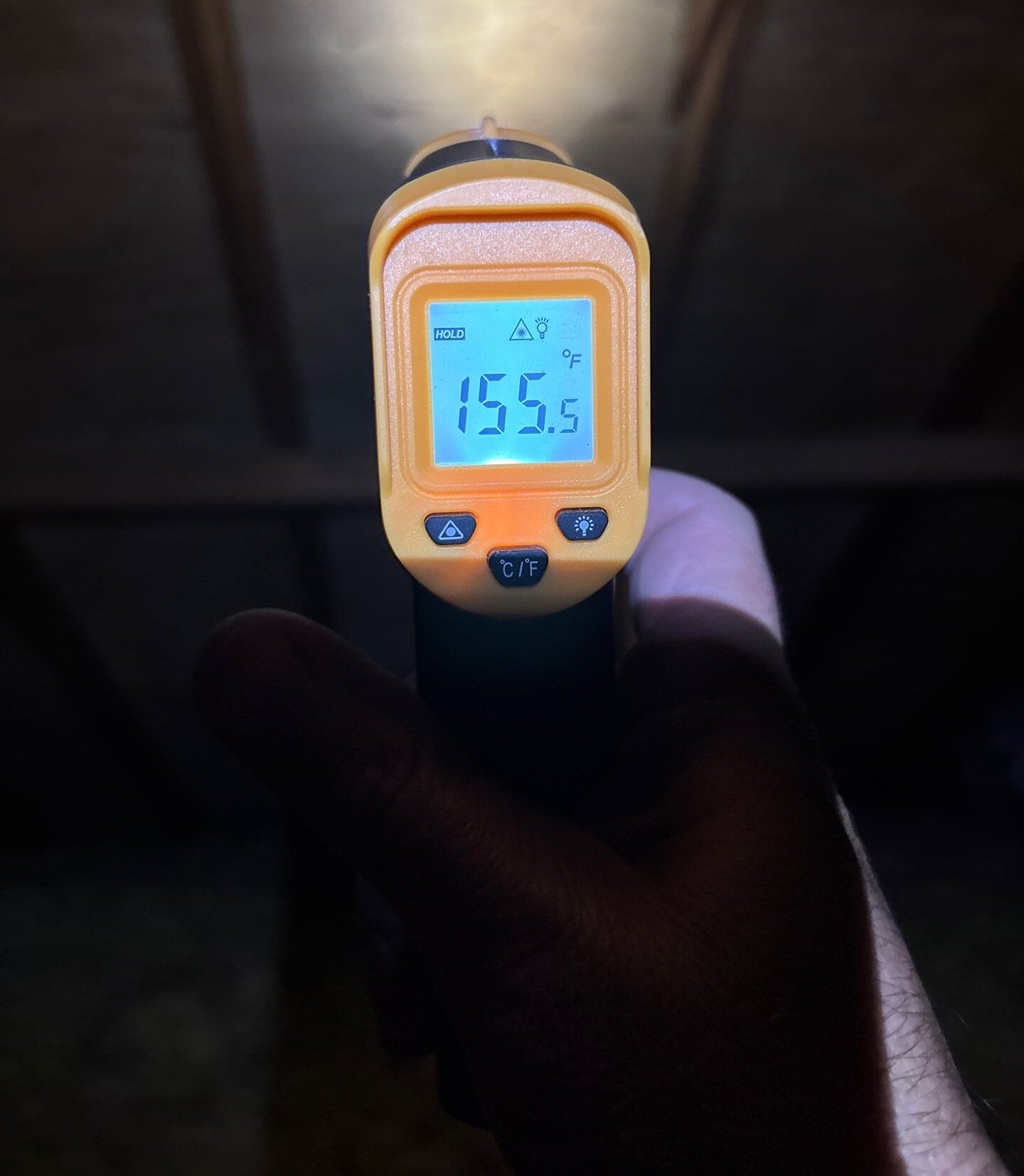 Warm upstairs room that may be affected by excessive attic heat