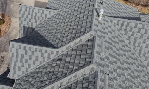 Weather-resistant stone coated roof protecting Omaha home